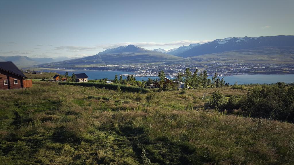 Akureyri Log Cottage Exterior foto