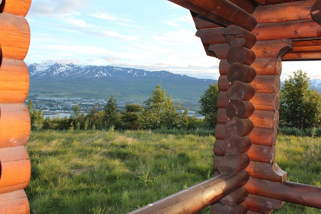 Akureyri Log Cottage Exterior foto