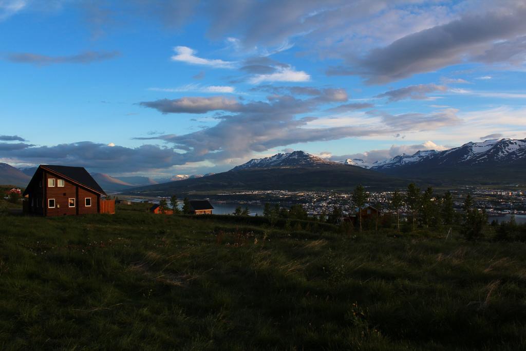 Akureyri Log Cottage Exterior foto