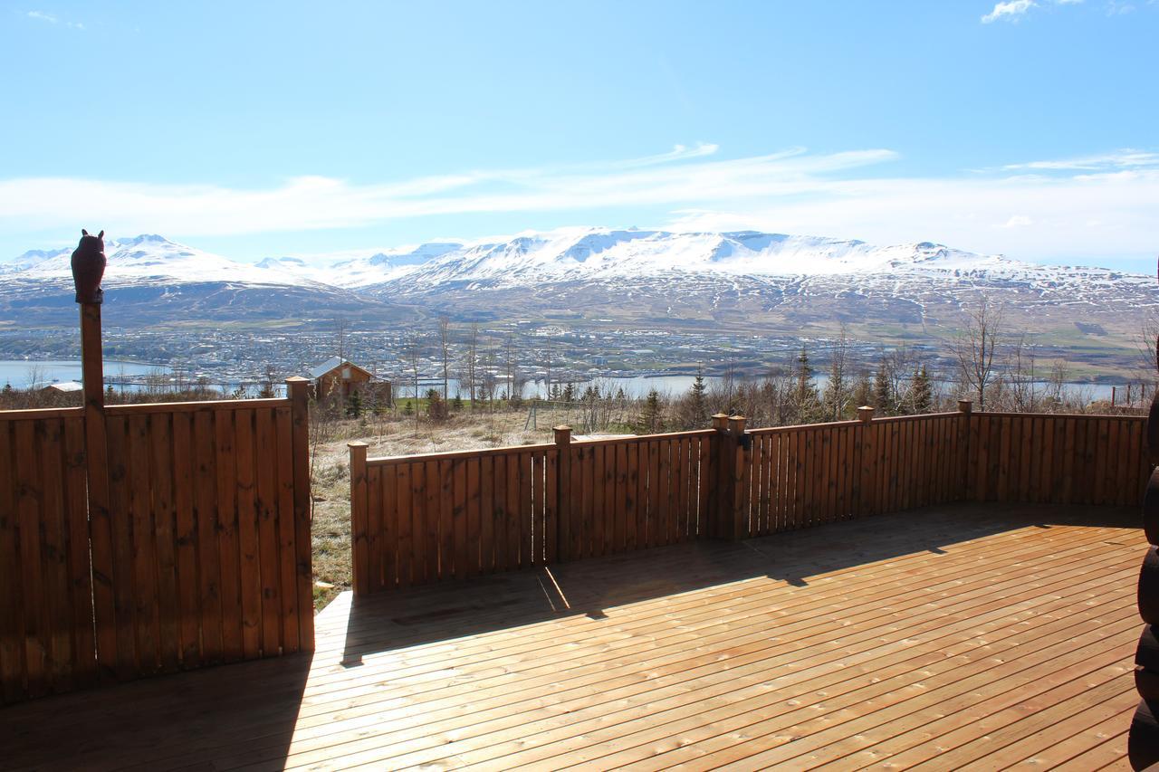 Akureyri Log Cottage Exterior foto