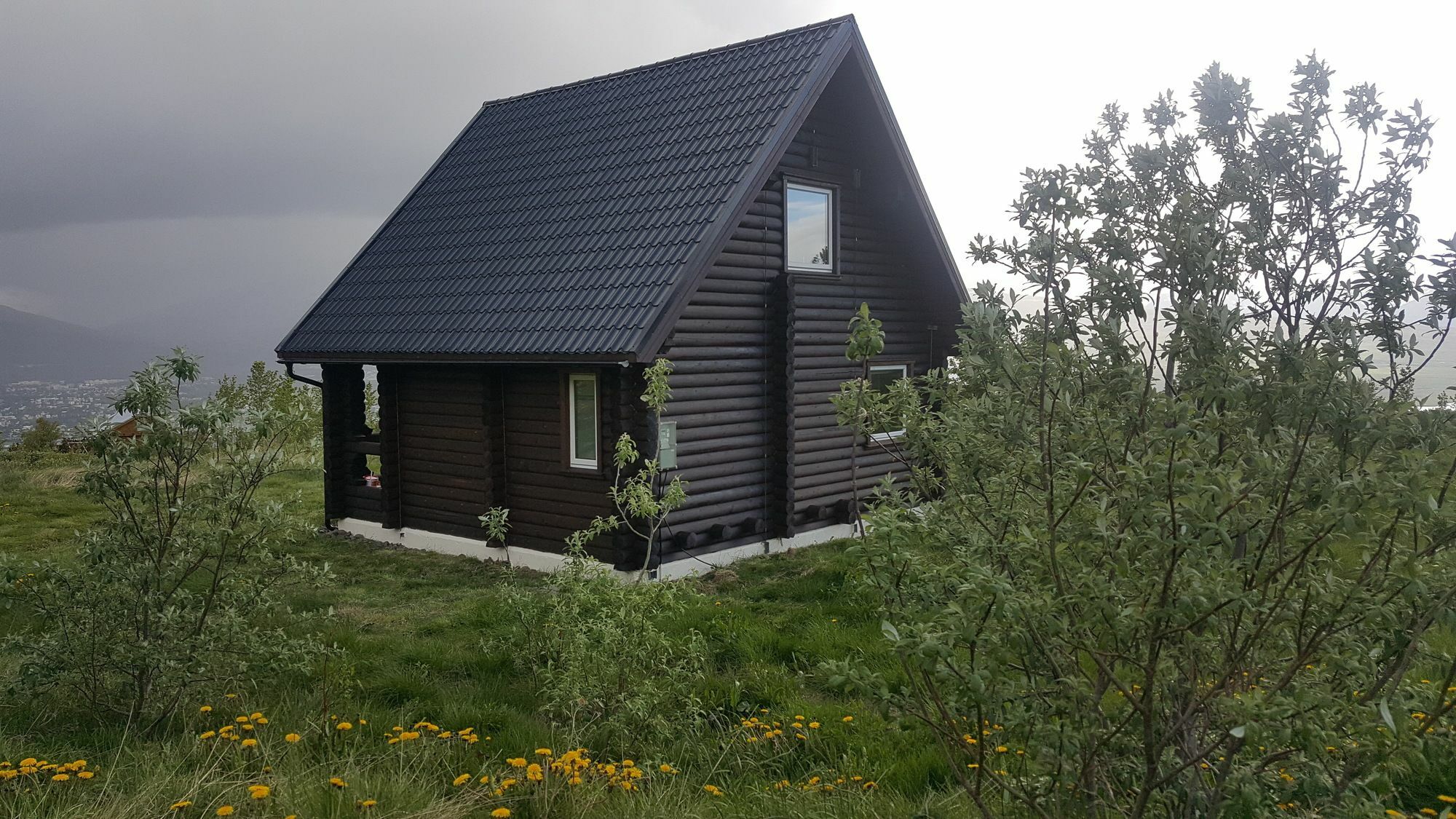 Akureyri Log Cottage Exterior foto